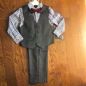 Toddler Boys 4-piece Vest/Pants Set